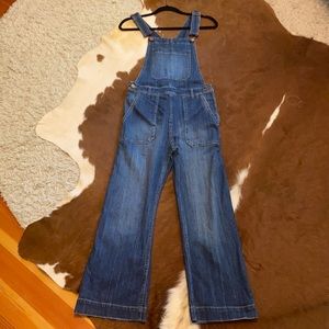 H&M cropped denim overalls